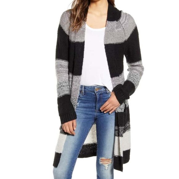 BP Bold Stripe Longline Cardigan- size XS - Picture 1 of 7